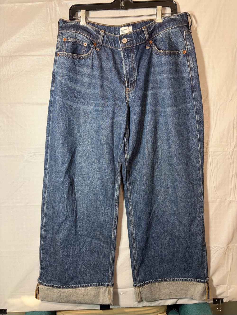 157. Abercrombie & Fitch Low Rise Blue Denim Jeans